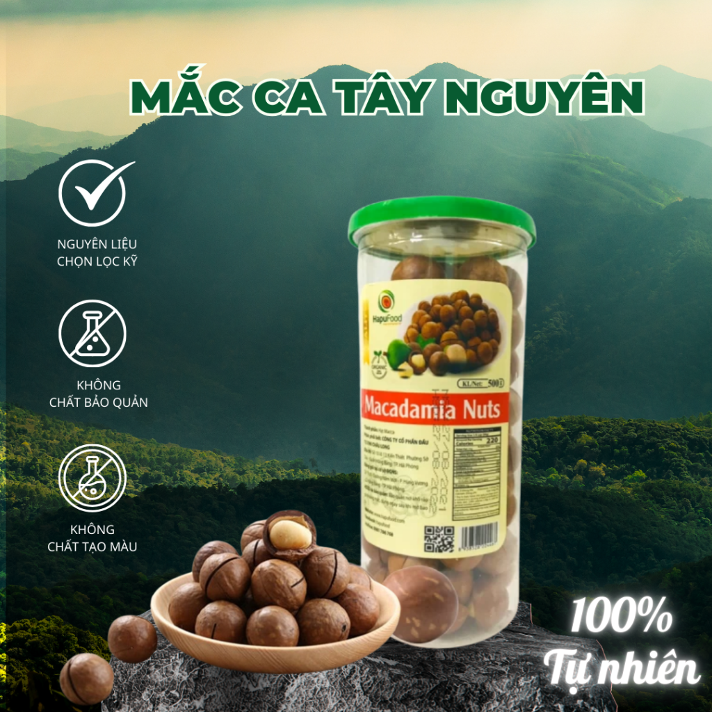 Hạt mắc ca Tây Nguyên - HapuFood