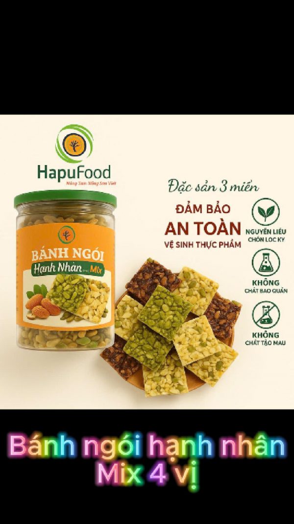 Bánh Ngói Hạnh Nhân HapuFood