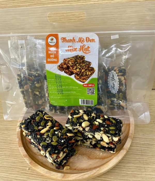 Thanh Mè Đen Mix Hạt HapuFood - Ảnh 4