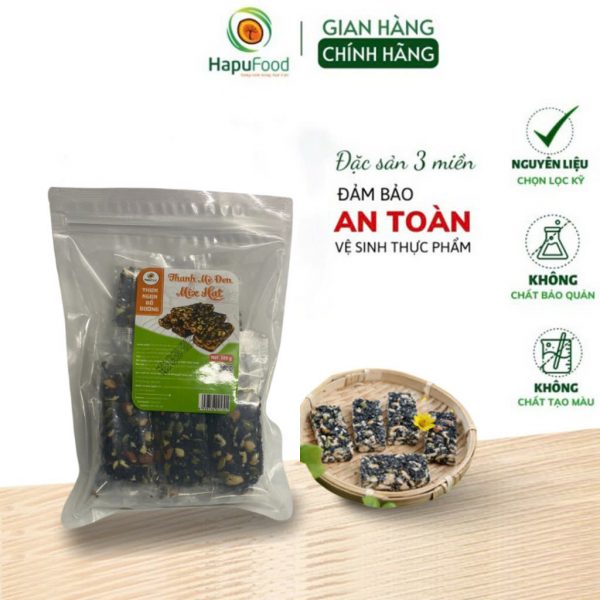 Thanh Mè Đen Mix Hạt HapuFood - Ảnh 2