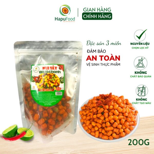 Nui Sấy Bò Lá Chanh HapuFood