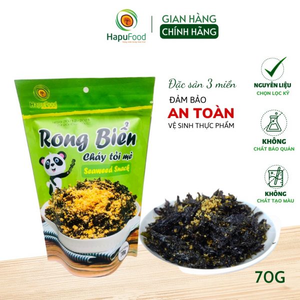 Rong Biển Cháy Tỏi Mè HapuFood