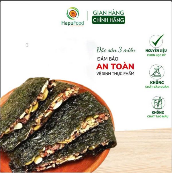 Thanh Rong Biển Kẹp Hạt HapuFood - Ảnh 2