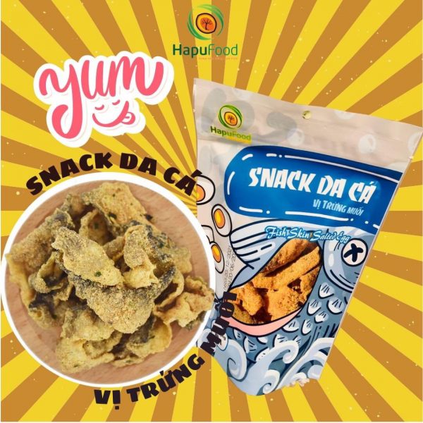 Snack Da Cá Vị Trứng Muối HapuFood - Ảnh 4