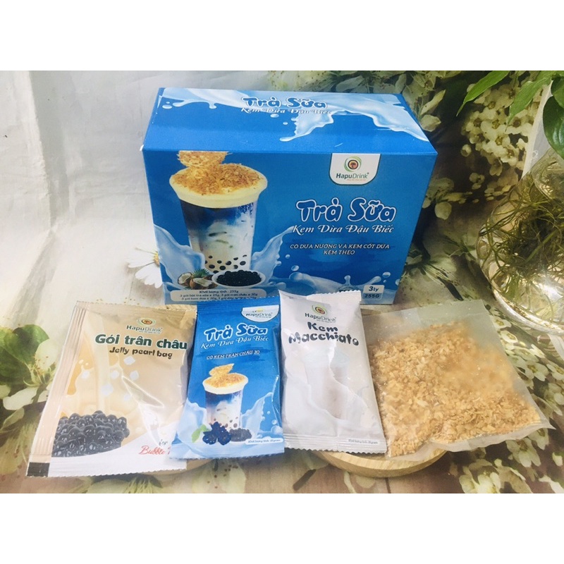 Trà sữa kem dừa đậu biếc - Ảnh 2
