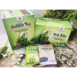 Trà sữa gạo lứt rang matcha
