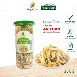 Vỏ bưởi sấy dẻo vỏ mỏng hũ 250G